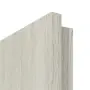 Detailansicht der eckigen Kante von CLASSEN Wohnungseingangstür Bord Venom Alu M5 Eiche Grau 3D Look 