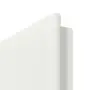 Detailansicht der Segmentkante von WESTAG Innentür Sira Weiß ähnl. RAL 9003 Westalack Soft mit Lichtausschnitt Bullauge LA-KR 350