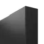 Detailansicht der stumpfen Kante von CLASSEN Schiebetür Svin M1.1.2 Uni Black Iridium mit Lichtausschnitt