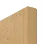 Detailansicht der stumpfen Kante von Schiebetür TE-25 Eiche astig Massivholz