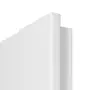 Detailansicht der eckigen Kante von CLASSEN Innentür Frame 5.5 Uni Weiß Dekorfolie
