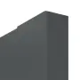 Detailansicht der stumpfen Kante von CLASSEN Schiebetür Frame 5.9 Uni Graphit Dekorfolie