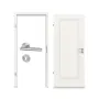 Komplettansicht von Innentür-Set Terra 3.10 Lackweiß RAL 9016 mit Zarge und Drücker - Classen