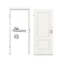Komplettansicht von Innentür-Set Terra 3.9 Lackweiß RAL 9016 mit Zarge und Drücker - Classen