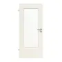 Frontansicht von Typ 43-LA Weiß lackiert Lamikor Innentür - Kilsgaard