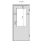 Glasmaß von Klassik Weiß RAL 9010 Typ LA-100 WestaLack Innentür - Westag