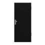 Frontansicht von LEBO Wohnungseingangstür Ultramatt Schwarz ähnl. RAL 9005 Versio