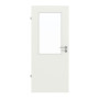 Frontansicht von Innentür Basic Weißlack ähnlich RAL 9003 4.16 mit Lichtausschnitt 