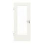 Frontansicht von JELD-WEN Innentür Classic Brillantweiß ähnlich RAL 9016 ExpertLack mit Lichtausschnitt LÖ-33