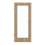 Frontansicht von GARANT Zimmertür Authentic Risseiche CPL mit Lichtausschnitt LA-2