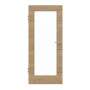 Frontansicht von GARANT Zimmertür Quer Authentic Risseiche CPL mit Lichtausschnitt LA-2