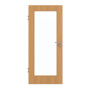 Frontansicht von GARANT Zimmertür Eiche Premium CPL mit Lichtausschnitt LA-2
