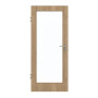 Frontansicht von GARANT Zimmertür Authentic Risseiche CPL mit Lichtausschnitt LA-3