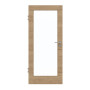 Frontansicht von GARANT Zimmertür Quer Authentic Risseiche CPL mit Lichtausschnitt LA-3