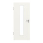 Frontansicht von GARANT Zimmertür Weißlack 9016 mit Lichtausschnitt LA-4 mittig