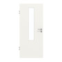 Frontansicht von GARANT Zimmertür Weißlack 9016 mit Lichtausschnitt LA-5 mittig