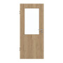 Frontansicht von GARANT Zimmertür Authentic Risseiche CPL mit Lichtausschnitt LA-6