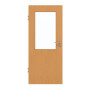 Frontansicht von GARANT Zimmertür Buche Exklusiv CPL mit Lichtausschnitt LA-6