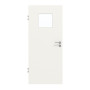 Frontansicht von GARANT Zimmertür Weißlack 9016 mit Lichtausschnitt LA-8