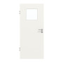 Frontansicht von GARANT Zimmertür Weißlack 9016 mit Lichtausschnitt LA-9