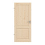 Frontansicht von Innentür-Set Typ 6002 Fichte Massivholz mit Zarge und Drücker - Radex