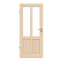 Frontansicht von Typ 6002-04-LA2 Fichte Massivholz Innentür - Radex