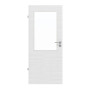 Frontansicht von LEBO Innentür Cotton Like Weiß ähnl. RAL 9016 Versio mit Lichtausschnitt LA 7