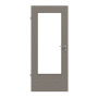 Frontansicht von LEBO Innentür Strukturiert Taupe Versio mit Lichtausschnitt LA-DIN