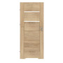 Frontansicht von Innentür Nexo M2 Eiche Karlstadt Dekorfolie mit Lichtausschnitt