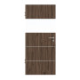 Frontansicht von HÖRMANN Innentür Pure 2 Alpineiche Duradecor DesignLine mit Lichtausschnitt quer mit bündiger Lisene Plain 80-7