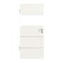 Frontansicht von Pure 2 quer Steel 80 ProLine Duradecor Verkehrsweiß RAL 9016 Innentür - Hörmann