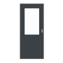 Frontansicht von Schiebetür Anthrazit RAL 7016 Lack LA 7 ProLine - Hörmann