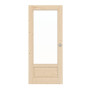 Frontansicht von Typ 6002-01-LA Fichte Massivholz Schiebetür - Radex