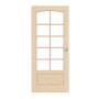 Frontansicht von Typ 6002-SP10-B Fichte Massivholz Schiebetür - Radex