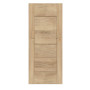 Frontansicht von Schiebetür Nexo M1 Eiche Karlstadt Dekorfolie