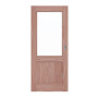 Frontansicht von Schiebetür TE-23 Lärche Massivholz