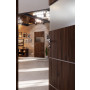 CloseUp-Milieuansicht von HÖRMANN Innentür Pure 2 Alpineiche Duradecor DesignLine mit Lichtausschnitt quer mit bündiger Lisene Plain 80-7