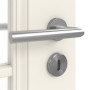 Detailansicht der Oberfläche von Kontura 2 LA Lugano ClassicLine Weißlack Innentür - Hörmann