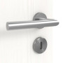 Detailansicht der Oberfläche von Pure 2 quer Plain 80-7 ProLine Duradecor Gebürstetes Weiß Innentür - Hörmann