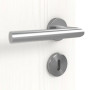 Detailansicht der Oberfläche von Pure 2 quer Steel 80 ProLine Duradecor Gebürstetes Weiß Innentür - Hörmann