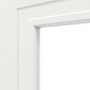 Detailansicht des Lichtausschnitts von Montana 1 LA ClassicLine Weißlack Schiebetür - Hörmann