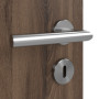 Detailansicht der Oberfläche von HÖRMANN Innentür Pure 2 Alpineiche Duradecor DesignLine mit Lichtausschnitt quer mit bündiger Lisene Plain 80-7