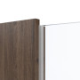 Detailansicht des Lichtausschnitts von HÖRMANN Innentür Pure 1 Alpineiche Duradecor DesignLine mit Lichtausschnitt Schlossseite
