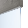 Detailansicht des Lichtausschnitts von HÖRMANN Innentür Pure 2 Gebürstete Lärche dunkel quer Duradecor DesignLine mit Lichtausschnitt quer