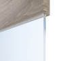 Detailansicht des Lichtausschnitts von HÖRMANN Innentür Pure 2 Nordeiche quer Duradecor DesignLine mit Lichtausschnitt quer mit bündiger Lisene Plain 79-7