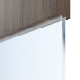 Detailansicht des Lichtausschnitts von HÖRMANN Schiebetür Pure 1 Alpineiche Duradecor DesignLine mit Lichtausschnitt quer