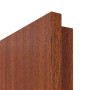 Detail der eckigen Kante von Mahagoni Classic Lisenen Echtholzfurniert Optima Innentür - Jeld-Wen