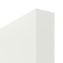Detailansicht der stumpfen Kante von CLASSEN Innentür-Set Weiß RAL 9003 CPL 4.3 stumpfeinschlagend mit Zarge und Drücker