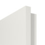 Detailansicht der eckigen Kante von JELD-WEN Wohnungseingangstür Brillantweiß 9016 mit schlossseitigem Schlitz