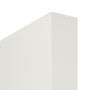 Detailansicht der stumpfen Kante von Schiebetür-Set RAL 9016 Premium inkl. Schiebetürsystem S65
